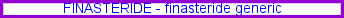 Finasteride medication